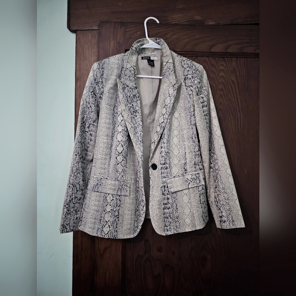 Animal Print Blazer